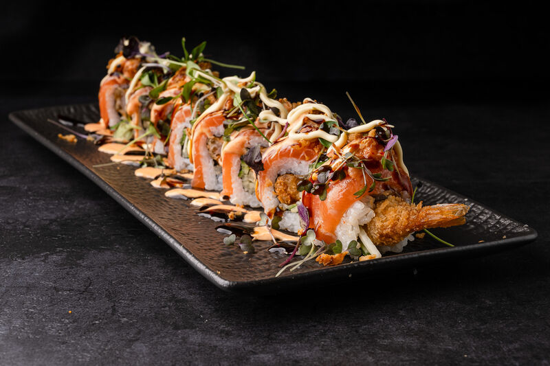 Salmon Crunchy Roll Hamburg